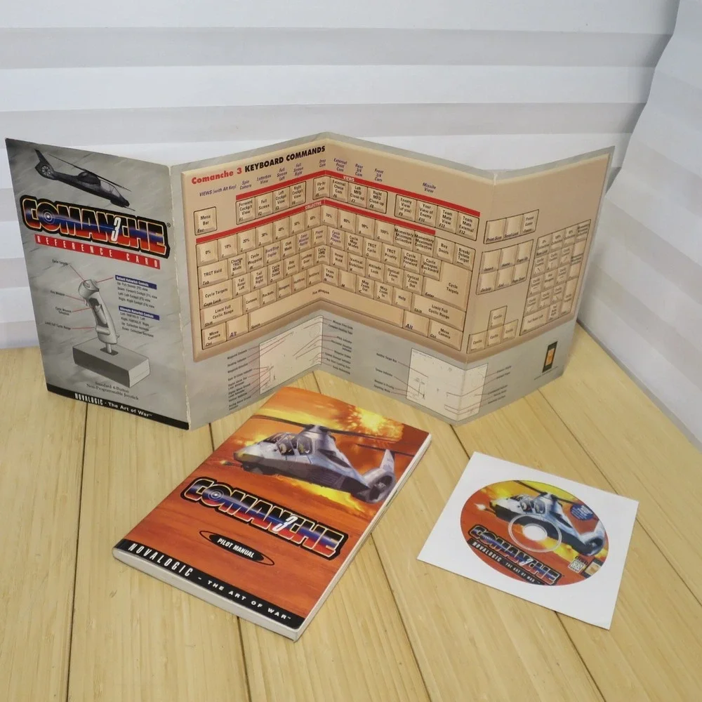 Comanche 3 The Art of War CD-ROM for PC with Manual and Reference Card